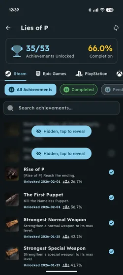 Achievements