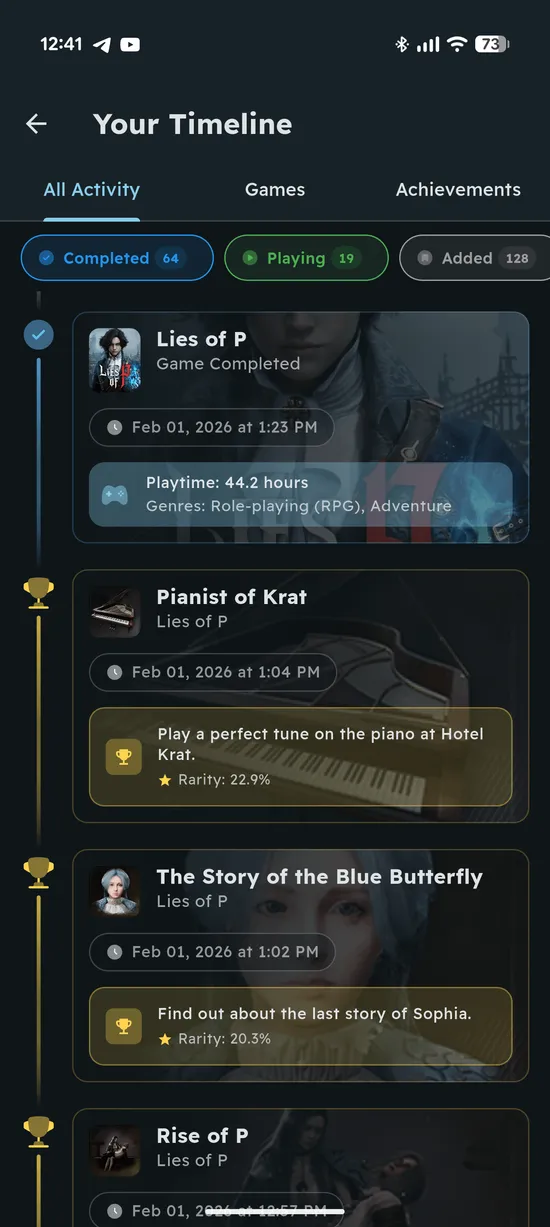 Gaming Timeline